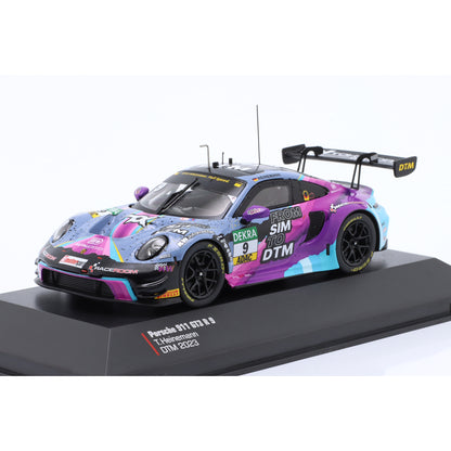 Modellauto 1:43 Porsche 911 GT3 R (992) From Sim to DTM #9 DTM 2023 Toksport WRT Ixo Maßstab 1:43 Modellauto des Jahres 2025