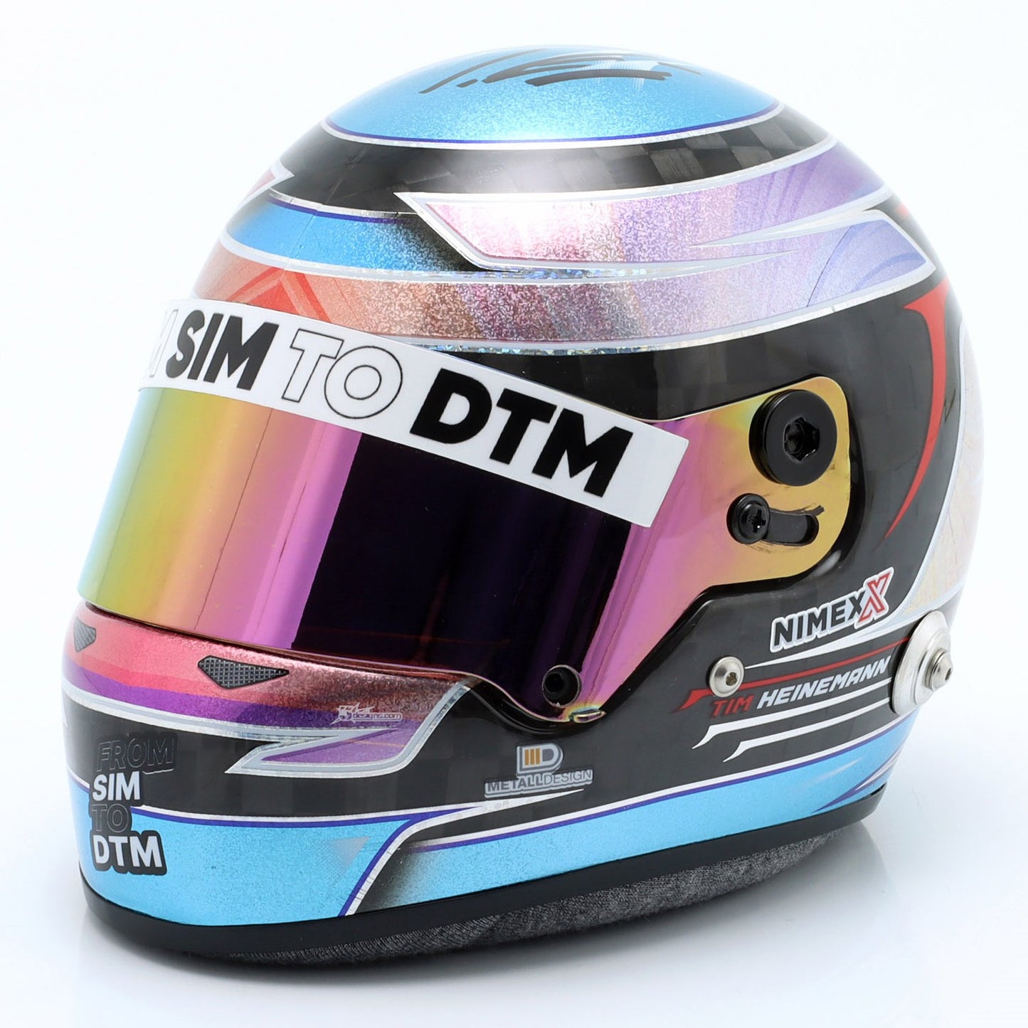 Mini Helm Carbon Tim Heinemann DTM 2023 Maßstab 1:2
