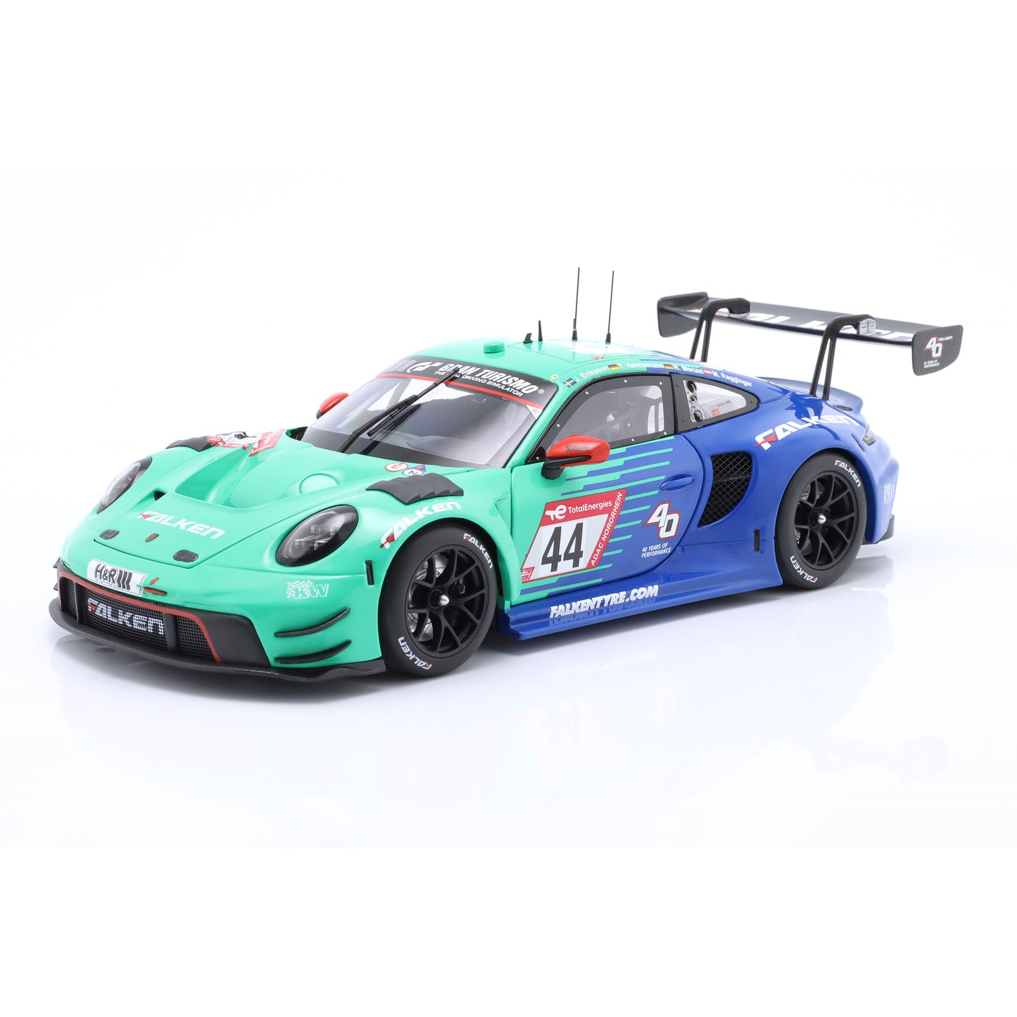 Modellauto Porsche 911 GT3 R (992) Falken #44 24h Nürburgring 2023 1:18 Minichamps