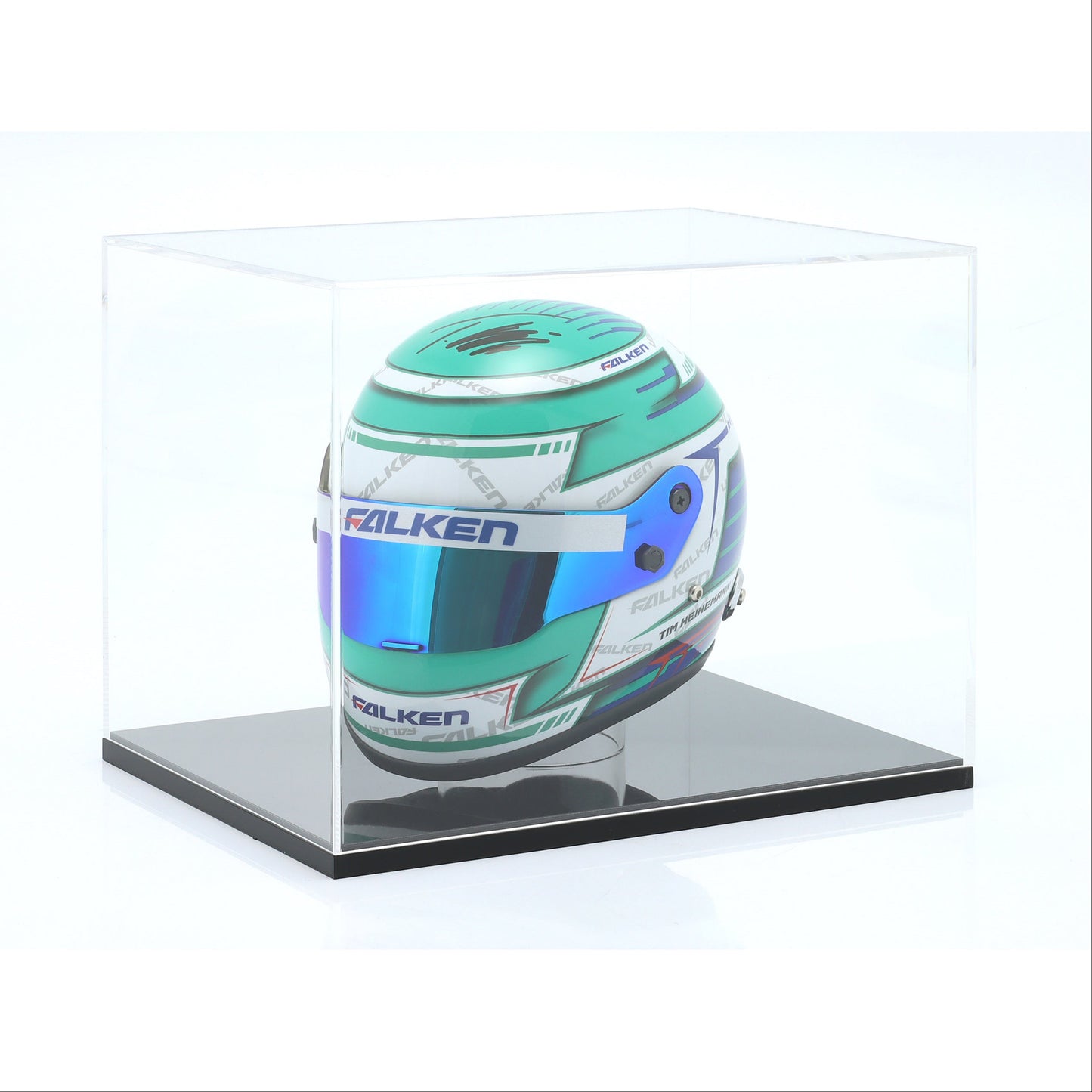 Mini Helm Carbon Tim Heinemann Falken 24h Nürburgring 2024 Maßstab 1:2