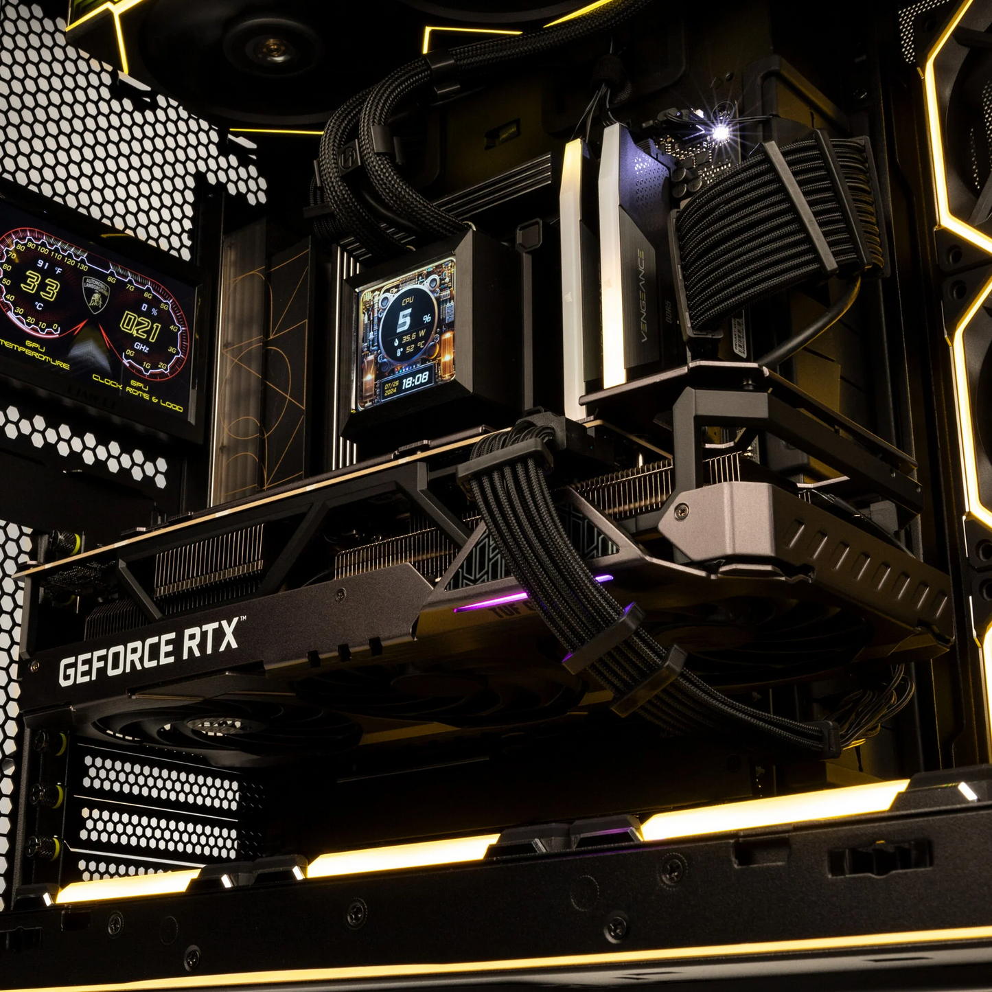 Limited Edition SimRacing PC SUPERVELOCE Lamborghini (NVIDIA RTX 4090 & AMD Ryzen 7 7800X3D)