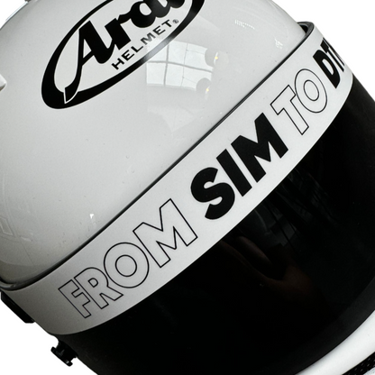 Visier Sticker From Sim to DTM für Arai GP7 Helme (GP-7 FRP und SRC)