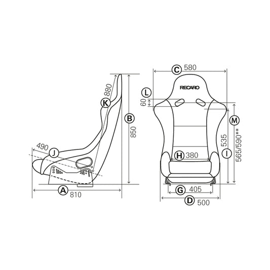 Recaro Pole Position N.G. SimRacing Sitz FIA Schalensitz